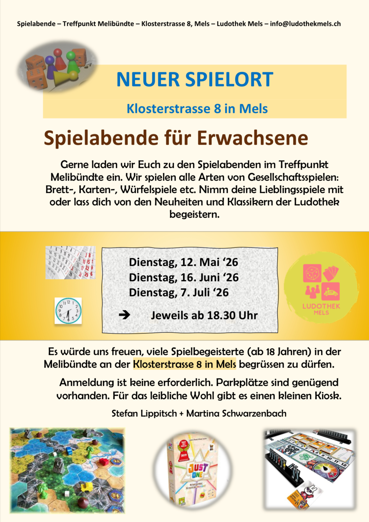 4 Spieleabend Mai Juni Juli 2026